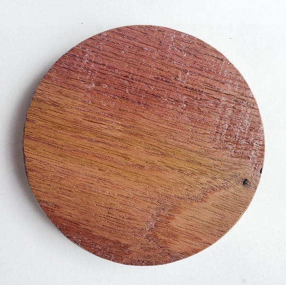 Oak Wine Wood Coasters Set of 4 - Picture 7 of 8